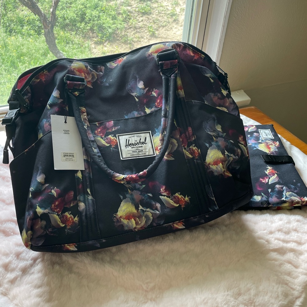 Herschel Floral Diaper Bag